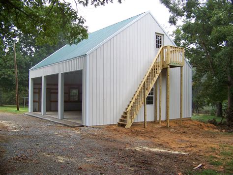 metal garage with loft apartment